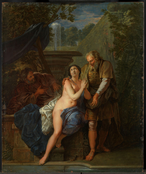 Susanna and the Elders, 1690-1710 (oil on panel)