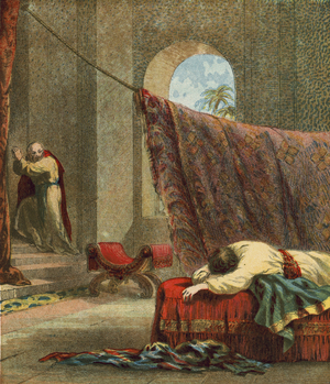 Deserted by his companions (chromolitho)