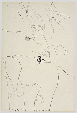 In the Jungle, 1940 (ink on paper)