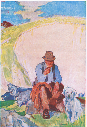 The lovely Surrey Hills, illustration from My Magazine (Arthur Mee), c.1920-30 (colour litho)