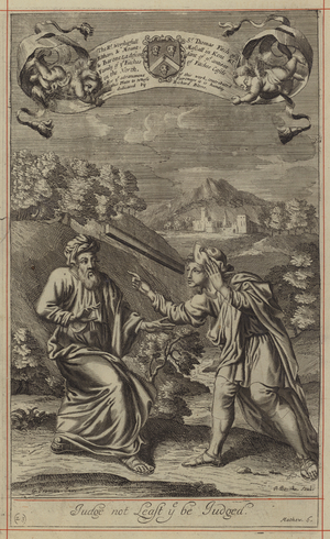 Judge not least ye be judged (engraving)