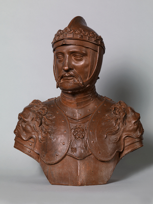 Edward, Prince of Wales, the Black Prince (1330-1376) c. 1737 (terracotta)