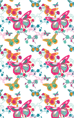 Butterfly repeat pattern (print)