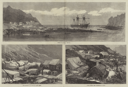 The Megaera on St Paul's Island (engraving)