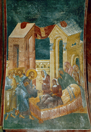 Resurrection of the young man of Nain (fresco)