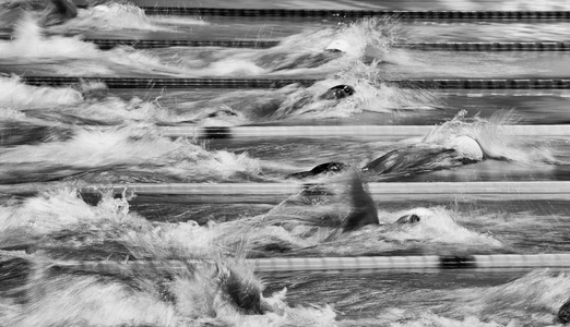 Olympic games, London, UK, 2012 (b/w photo)