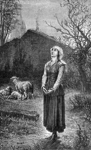 Joan of Arc hears voices