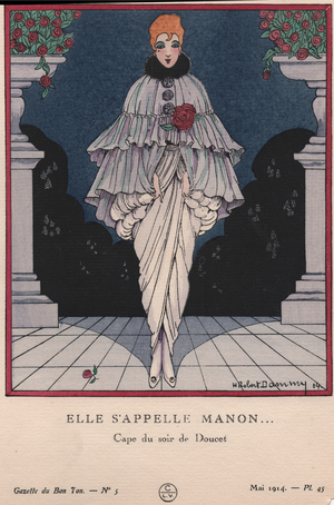 Elle s'appelle Manon..., May 1914 (Pochoir print)