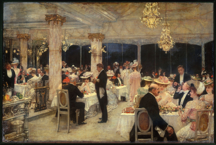 Armenonville, le soir du Grand-Prix, en 1905 (huile sur toile)
