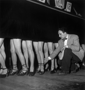 The Most Beautiful Legs Contest January 22, 1950 (b/w photo)