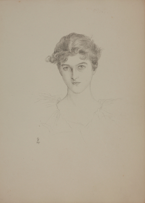 Mrs E. Tennant, afterwards Lady Glenconner, 1895 (pencil on paper)