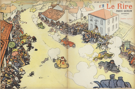 Illustration for Le Rire (colour litho)