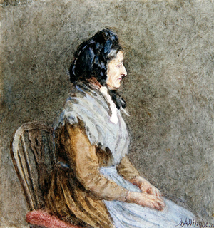 The Blue Shawl (w/c on paper)