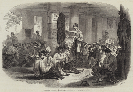 National Workshop (Tailors) in the Prison of Clichy, at Paris (engraving)