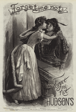 Advertisement, Hudson's Soap (engraving)