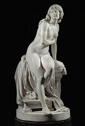 Psyche abandoned. The sculpture created a scandal at the Salon of …