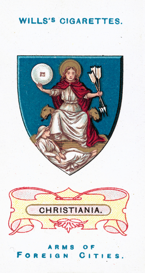 Arms of Christiania (chromolitho)