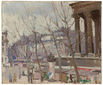 Place de La Madeleine (Paris) (oil on canvas)