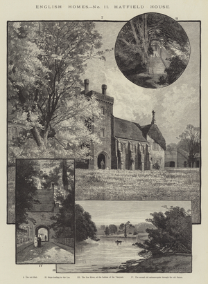 English Homes, Hatfield House (engraving)