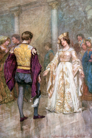 "They declared their mutual love" (colour litho)