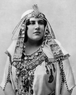 Emmy Destinn as Aida in 'Aida'