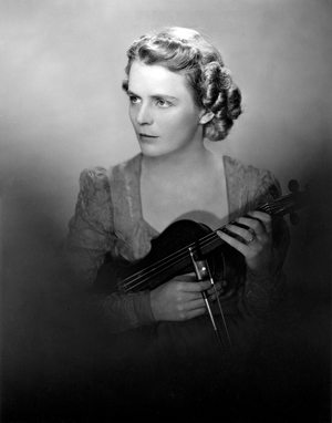 Frances Brockman Lanier, American violinist & educationist, 1940