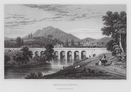 Abergavenny, Monmouthshire (engraving)