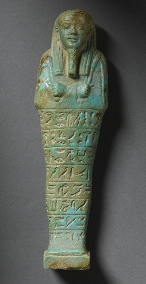 Shabti figure of Ptah-Meri (faience)
