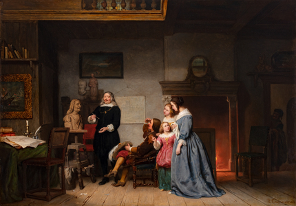 The Sculptor Artus Quellinus I in his Studio, 1869 (oil on panel)