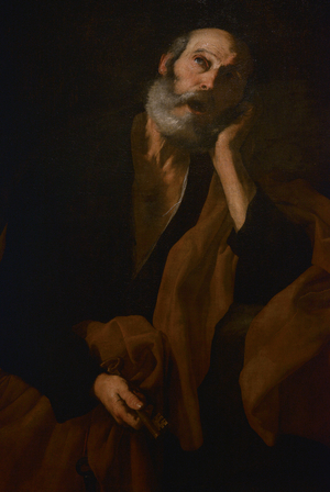 The Denial of St. Peter, c.1640-1650 (oil on canvas)