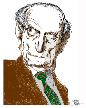 Norberto Bobbio, 21st century (digital coloured pencil drawing)