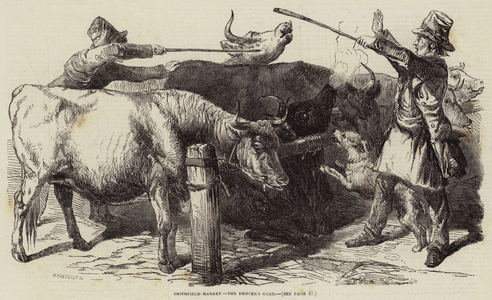 Smithfield Market, the Drover's Goad (engraving)