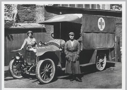 First Aid Nursing Yeomanry ambulance, 1911-18 (b/w photo)