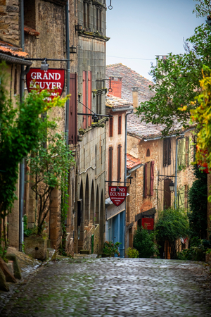 Medieval town of Cordes sur Ciel, labelled The Most Beautiful Villages of France, Tarn, Occitanie, France, 2020 (photo)
