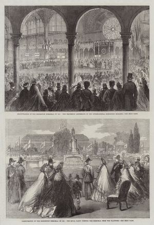 Inauguration of the Exhibition Memorial of 1851 (engraving)
