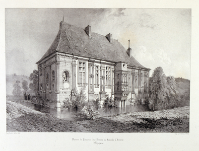 Castle near Joinville, in North-eastern France. By Baron Isidore Taylor (1789 - 1879), French traveller and author, 1857 (drawing)