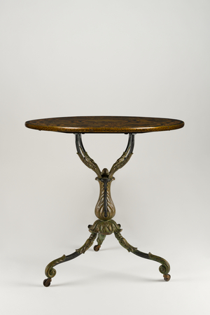 Table, c.1840-1855 (cast iron, wood, and painted decoration)