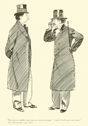 Cartoon by Phil May, from the 1890s (litho)