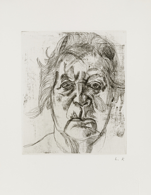 The Painter's Mother, 2nd version, 1982 (etching on paper)