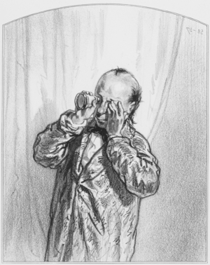 Les voisine, Plate 9 from "Les Toquades", 1858