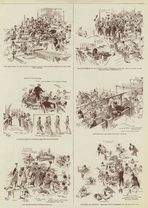 The Home Rule Session, Some "Daily Graphic" Sketches in Parliament (engraving)