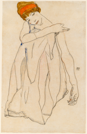 Dancer (Die Tänzerin), 1913 (w/c and gouache over graphite on wove paper)