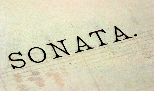 Printed music - sonata
