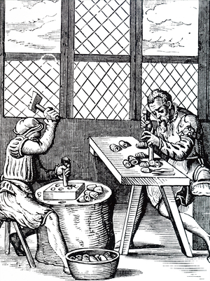 A dice maker's workshop