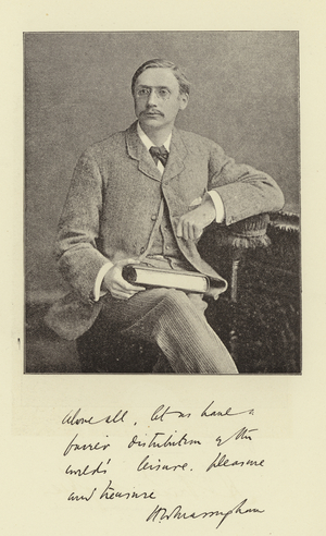 Mr H W Massingham, Editor of the "Star" (b/w photo)