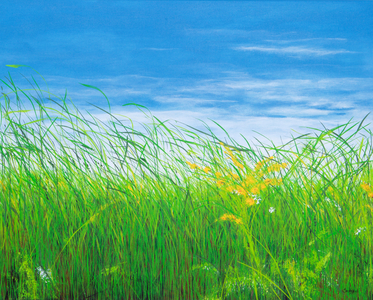 Dancing in the Breeze, 2019 (acrylic on canvas)