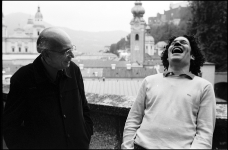 Jose Antonio Abreu and Gustavo Dudamel In Salzburg, August 2008, 2008 (photo)