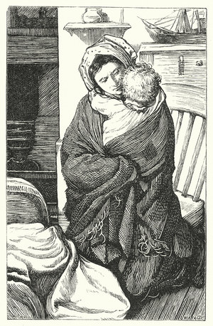 Poetry: Mary Ann's Child (coloured engraving)