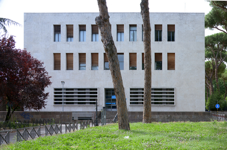 Contemporary architecture : North side - Postal Office , Rome, 1956-1958
