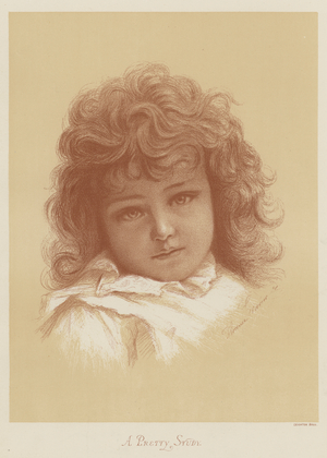 A Pretty Study (colour litho)
